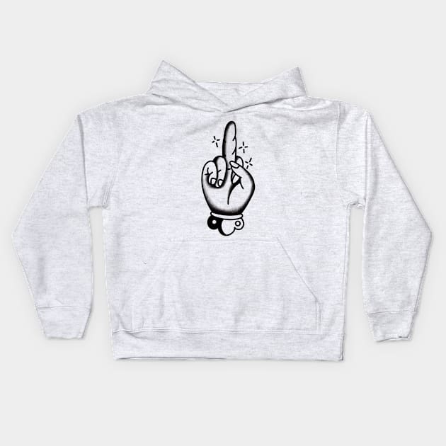 The non offensive middle finger. Kids Hoodie by LEEX337